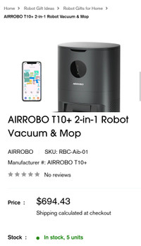 Robot Vacuum Brand new in box