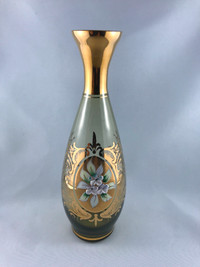 Vintage 9" Bohemian Glass Vase