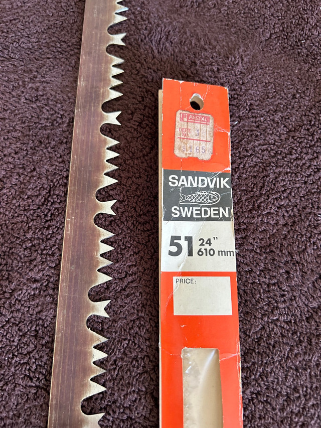 Vintage Sandvik Bow Saw Blade 24” dans Outils à main  à Ville de Montréal