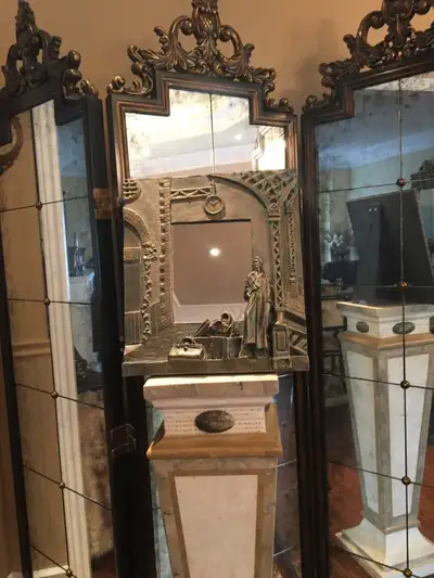 Antique Framed Mirror, View more