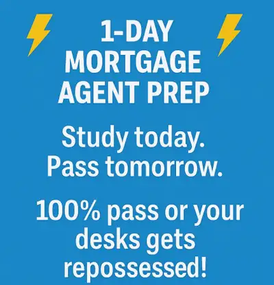 ⚡ 1-Day Mortgage Agent Exam Prep Course ⚡100% pass, View more