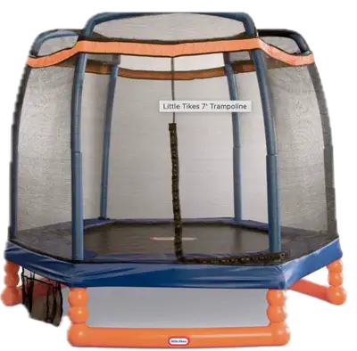 I have a large trampoline that we used indoors, although it's actually designed for outdoor use. My...
