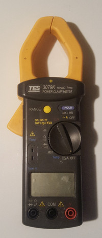 TES model 3079K Clamp Meter HVAC Rated.