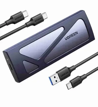 UGREEN M.2 NVMe Enclosure, USB 3.2 Gen2 10Gbps Tool-Free Enclosu, View more