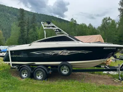 2008 Monterey 234 FS 5.7 L Mercruiser with Bravo 3 leg ( twin propellers ) Twin batteries Storage un...