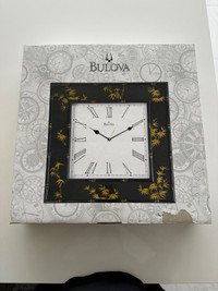 Bulova Square Wall Clock 