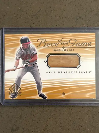 Greg Maddux Piece Of The Game Baseball Card , View more