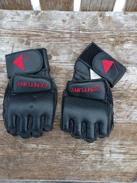 Unused Century Size Large Boxing Bag Gloves, Velcro Wrist Straps