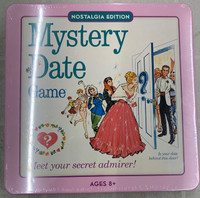New Mystery Date Nostalgia Edition Board Game in Collectible Tin