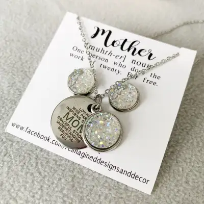 Druzy Charm Necklaces, Bracelets And Earrings , View more