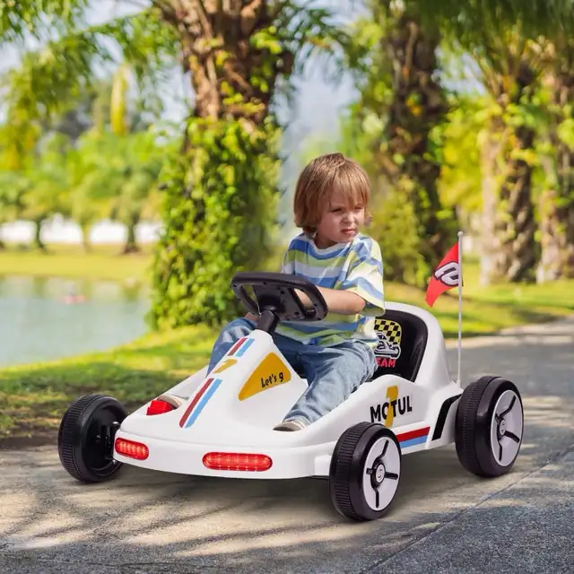 Dual motors Electric Go Kart  Aged 3-5 Kids Music, Light, Horn in Toys & Games in Markham / York Region - Image 2