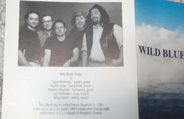 CD: WILD BLUES YONDER - Live at AJ's Hangar Kingston Dec 1994 in CDs, DVDs & Blu-ray in Kingston - Image 2