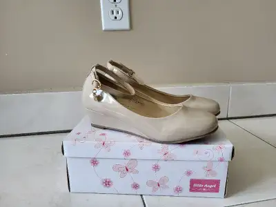 Soulier beige patent - fille, View more