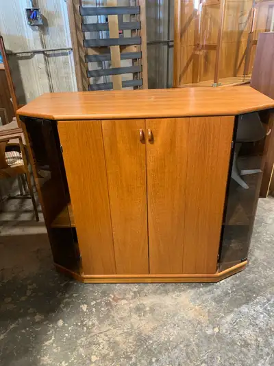 vintage teak entertainment unit, View more
