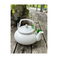 Sweet Expressions Regal Confections Ceramic Teapot Infuser White