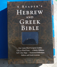 A Reader's Hebrew and Greek Bible Leather Bound