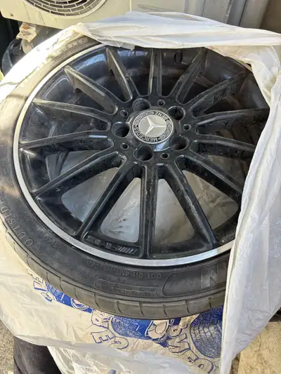 Selling used summer tires maybe good for this summer, mostly for the rims small scratches but nothin...