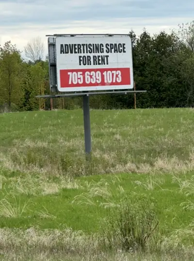 billboard for rent just before Norwood hwy7 , View more