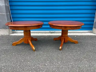 Matching Round Pedestal Side Tables, View more
