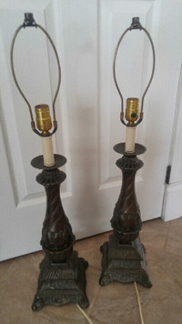 Ensemble de lampes antique
