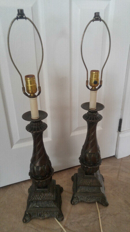 Ensemble de lampes antique dans Éclairage intérieur et plafonniers  à Shawinigan