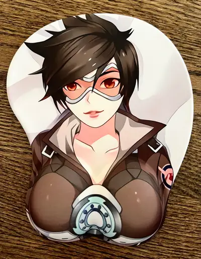 Tracer Overwatch 3D Mousepad Chest Wrist Support Wrist Rest Game, View more