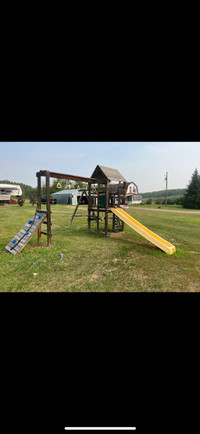 Wooden playground set 