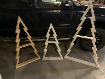 wood Chirstmas trees, View more