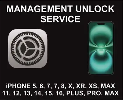 iPhone ipad MDM Unlock, All iPhone Models 10 min service iPhone / iPad / MacBook MDM REMOTE MANAGMEN...