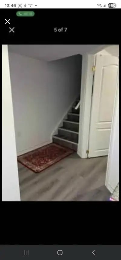 One bedroom basement for rent