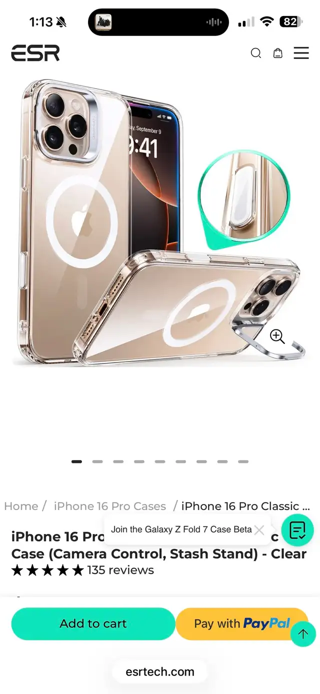 iPhone 16 Pro ESR case (clear) and 3 screen protectors in Cell Phone Accessories in Kingston - Image 2