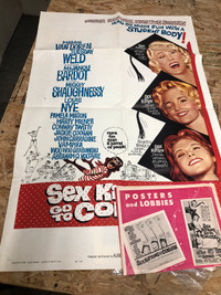 Sex Kittens Go to College Movie Poster & Press Book 1960