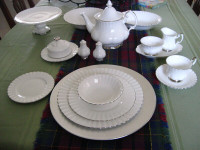 SALE 8 pc setting bone china by Royal Albert, pattern Chantilly,