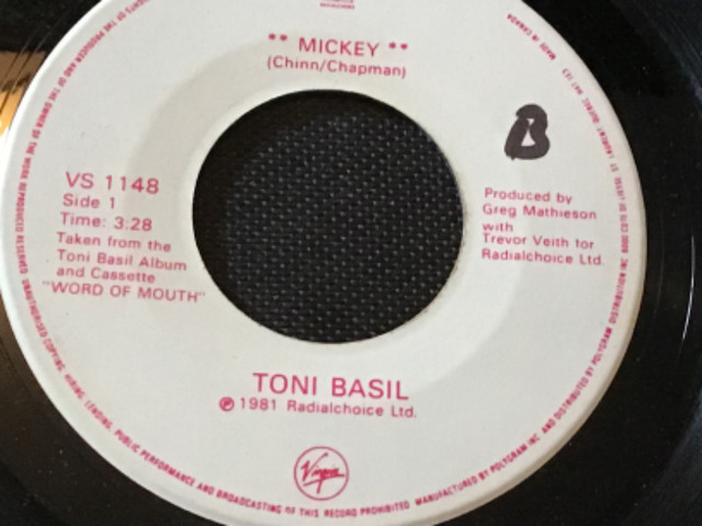 Toni Basil Single “Mickey” (p)1981 Radialchoice Ltd. dans De Montagne  à Lévis - Image 3
