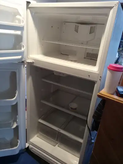 white regular kit size fridge for sale $60, View more