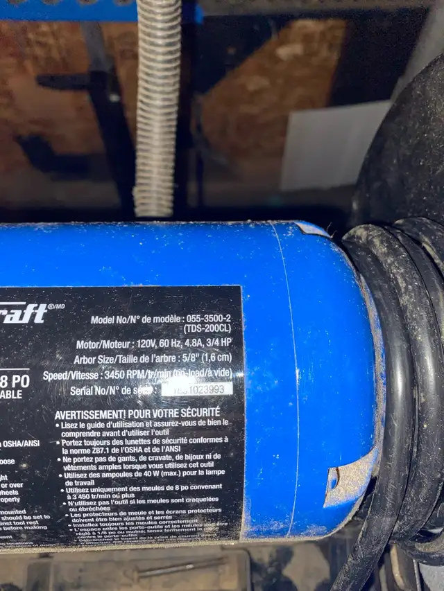 8” bench grinder in Power Tools in Norfolk County - Image 8