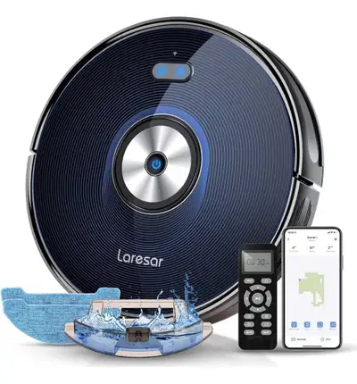 Laresar Robot Vacuums and Mop, 4000Pa Robot Mop with Smart Dynamic Navigation, 2.78" Super-Slim, 3-i...