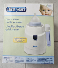 First Years Quick Server Baby Bottle Warmer