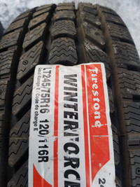 4 pneus d'hiver  LT245/75R16 FIRESTONE NEUF 10 PLIS