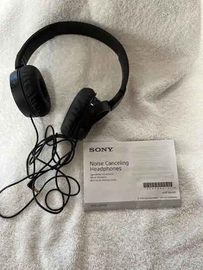 Sony Noise Cancelling Headset Headphone (Black) - 5 sets avail, View more