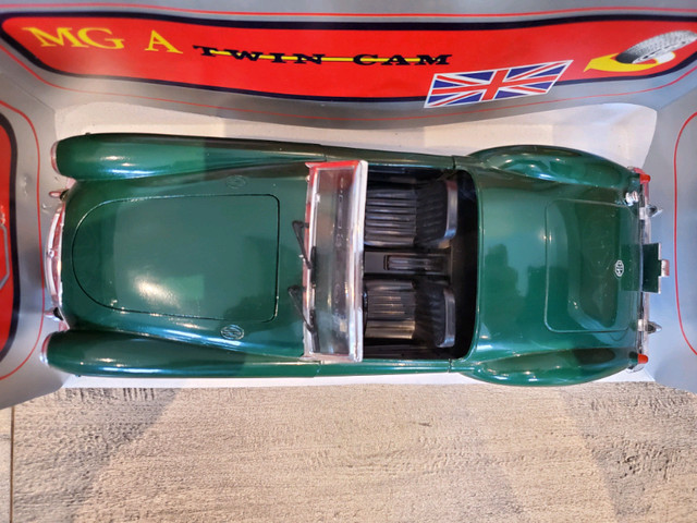 1:16 Diecast Tonka Polistil MG A Twin Cam Convertible Green in Arts & Collectibles in Kawartha Lakes - Image 4