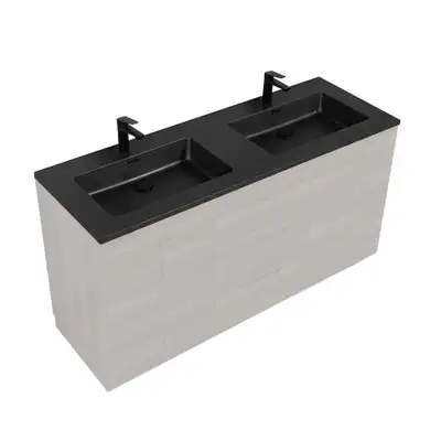 Augusta Collection 60"  quartz vanity top with built in sinks, View more