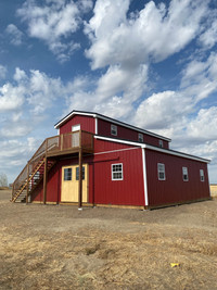 Horse Barn Western Style with Loft