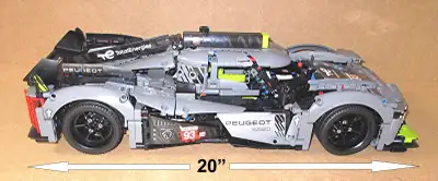 LEGO Technic PEUGEOT 9X8 HYPERCAR - LEMANS #42156, View more