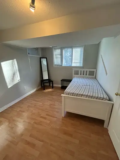 Basement room for rent in Dixie/Dundas in Mississauga room is furnished No parking Available April 1...