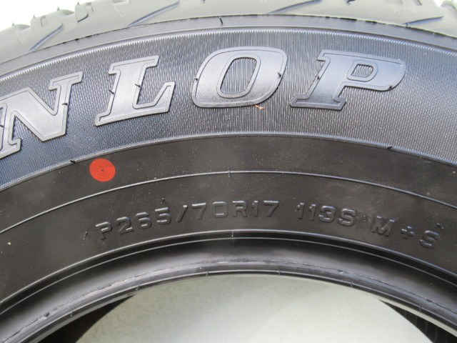 À vendre: 4 pneus Dunlop AT20 Grandtrek 265/70r17 in Tires & Rims in Gatineau - Image 2