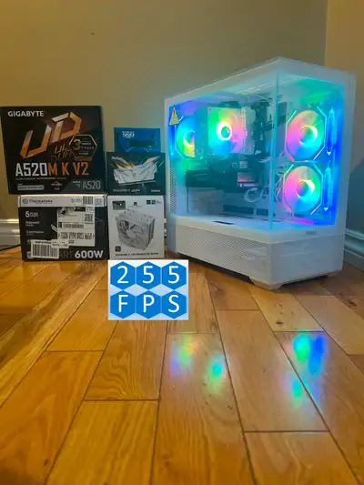 RTX 4060 Frame Gen Ready Ryzen 5 5600X RGB PC 32GB DDR4 1TB SSD, View more