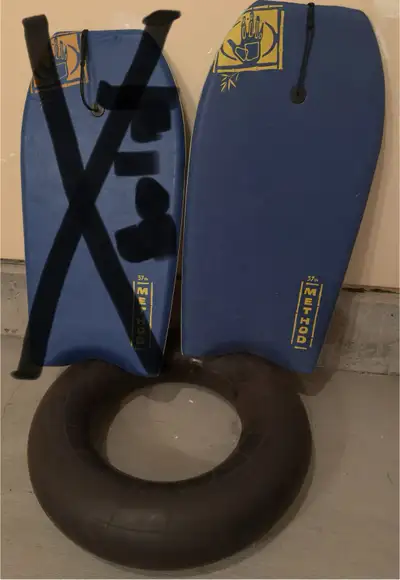 Water fun: body board $12.5 each, tube $5, View more