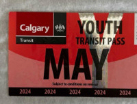 Youth may bus pass