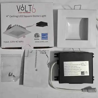 Volt6 4" Square LED Ceiling pot Light - WhiteBrand new box with , View more